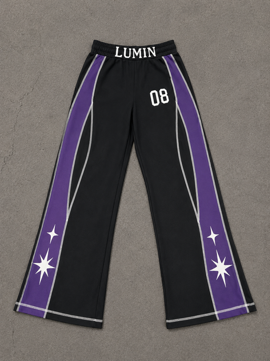 LUMIN BLACK X PURPLE 08 SWEATPANTS