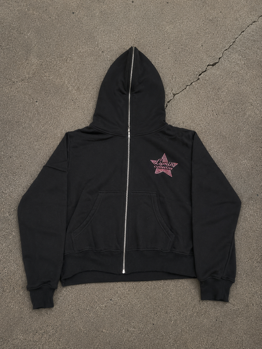 100% Cotton Full-Zip Boxy Hoodie