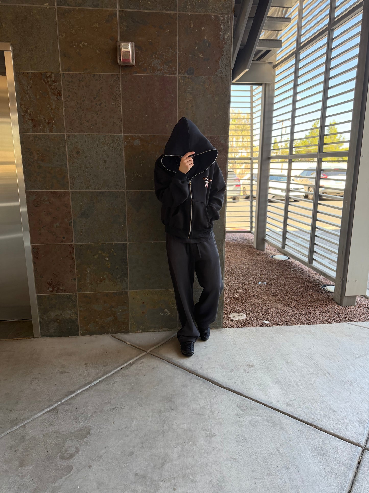 100% Cotton Full-Zip Boxy Hoodie